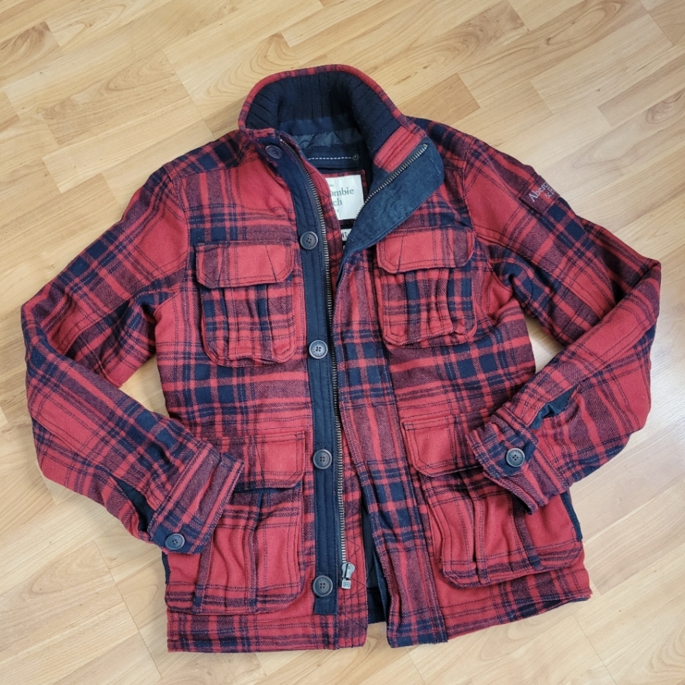 Abercrombie & Fitch Pine Point Jac-Shirt Plaid S Buffalo